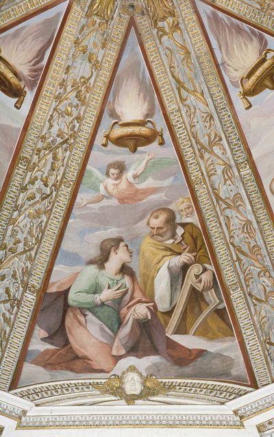 Królowie od Wiecznego Ojca i Królów (fresk) autorstwa Alessandro di Agostino and Sorri Pietro (c.1556 c.1621) Casolani