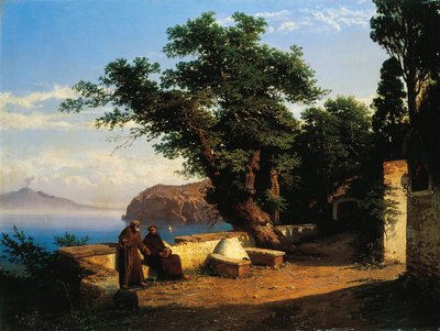 Przed klasztorem autorstwa Alessandro la Volpe