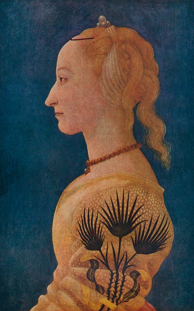 Portret damy, c1465 autorstwa Alesso Baldovinetti