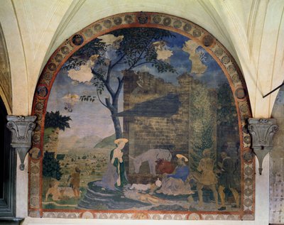 Narodzenia Pańskiego, 1460-62 autorstwa Alesso Baldovinetti