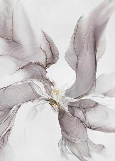 Eteryczny szaro-złoty strumień autorstwa Alevtina Shelest