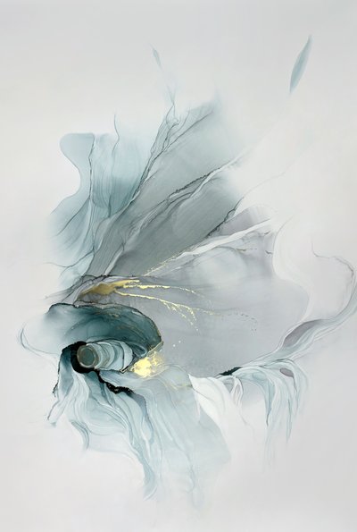 Złoty wir w kolorze turkusowym autorstwa Alevtina Shelest