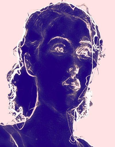 Aurora (wieczór), 2020, (media mieszane) autorstwa Alex Caminker