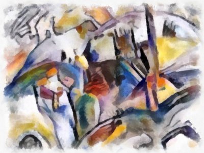 Krajobraz z budynkami,2016, autorstwa Alex Caminker