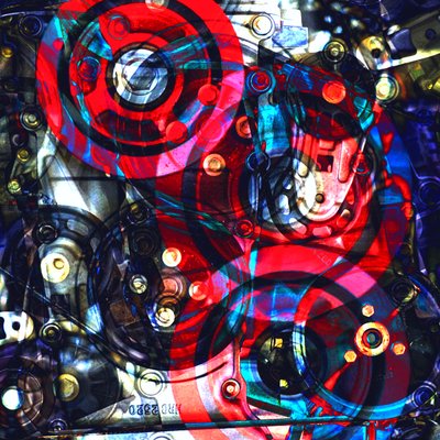 Mechanizm,2019,(kolaż) autorstwa Alex Caminker