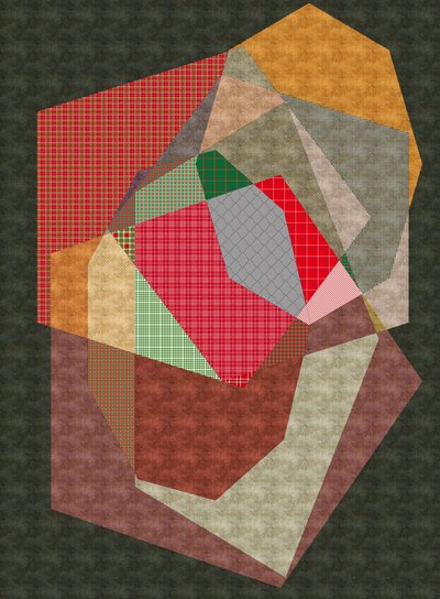 Kamienie, 2019, (media mieszane) autorstwa Alex Caminker
