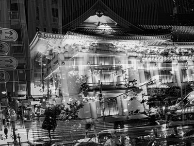 Ulica rentgenowska, 2020 r. (zdjęcie czarno-białe) autorstwa Alex Caminker