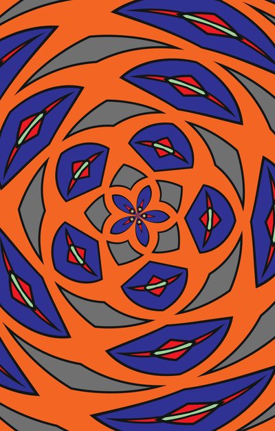 arabeska #27,2019, (media mieszane) autorstwa Alex Caminker
