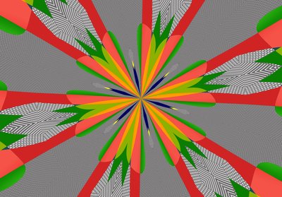 kwiaty #103,2019, (media mieszane) autorstwa Alex Caminker