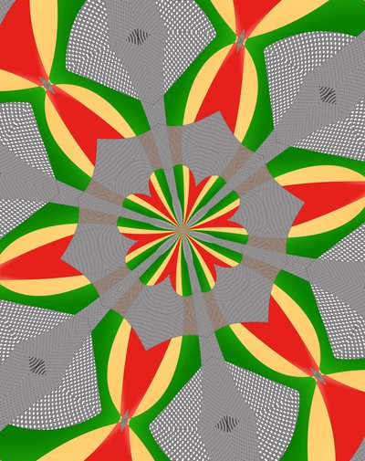 kwiaty #112,2019, (media mieszane) autorstwa Alex Caminker