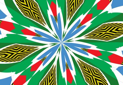 kwiaty #17,2019, (media mieszane) autorstwa Alex Caminker