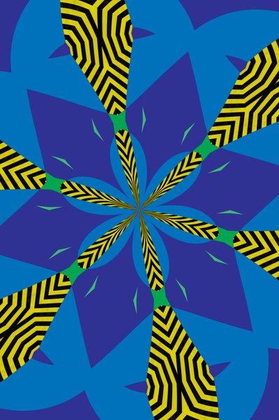 kwiaty #22,2019, (media mieszane) autorstwa Alex Caminker