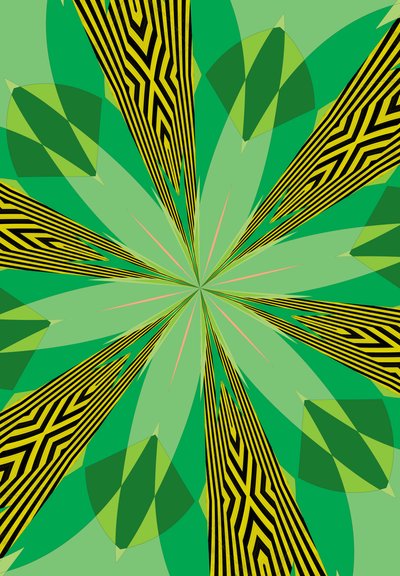 kwiaty #31,2019, (media mieszane) autorstwa Alex Caminker