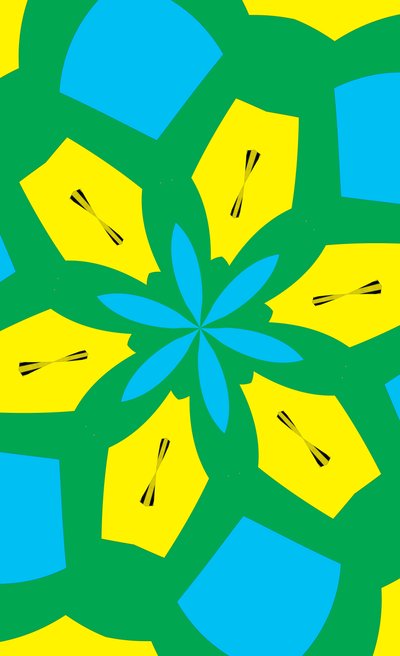 kwiaty #36,2019, (media mieszane) autorstwa Alex Caminker