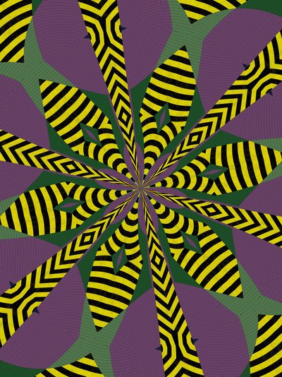 kwiaty #8,2019, (media mieszane) autorstwa Alex Caminker