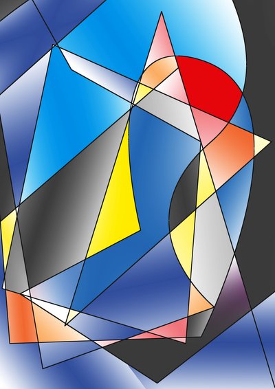 gitara,2019,(gradient) autorstwa Alex Caminker