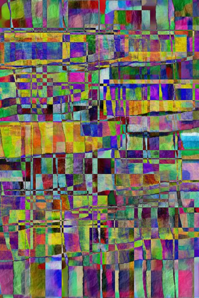 struktura a, 2019, (media mieszane) autorstwa Alex Caminker