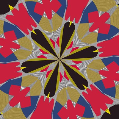 symetria #16,2019, (media mieszane) autorstwa Alex Caminker