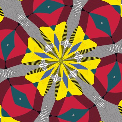 symetria #17,2019, (media mieszane) autorstwa Alex Caminker