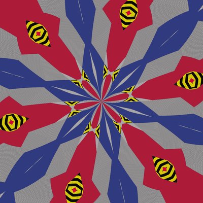 symetria #2,2019, (media mieszane) autorstwa Alex Caminker