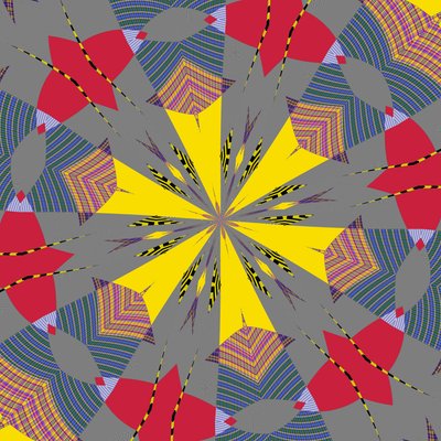 symetria #26,2019, (media mieszane) autorstwa Alex Caminker