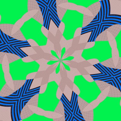 symetria #51,2019,(media mieszane) autorstwa Alex Caminker
