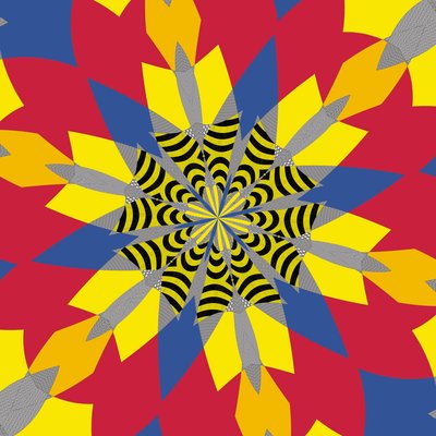 symetria #6,2019, (media mieszane) autorstwa Alex Caminker