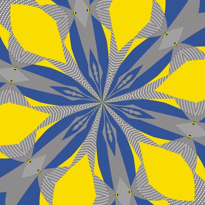 symetria #8,2019, (media mieszane) autorstwa Alex Caminker
