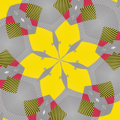 symetria #9,2019, (media mieszane) autorstwa Alex Caminker