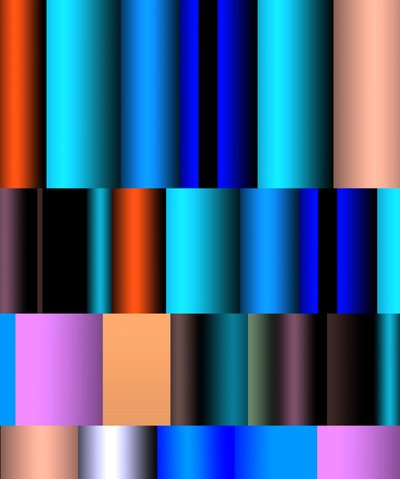 mechanizm rurowy, 2017, (gradient) autorstwa Alex Caminker