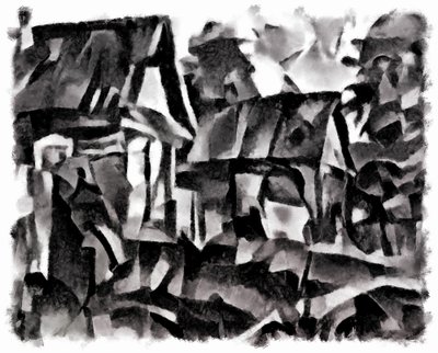 widok (czarny) #2,2016, autorstwa Alex Caminker