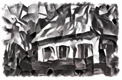 widok (czarny) #5,2016, autorstwa Alex Caminker