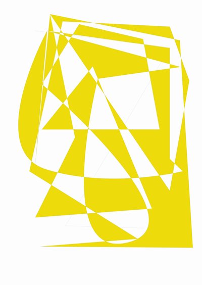 żółty,2018 (media mieszane) autorstwa Alex Caminker