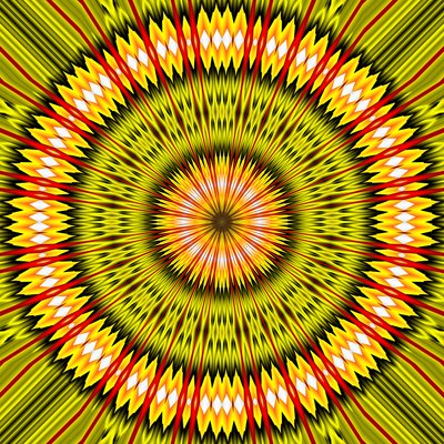 żółte oko, 2019, (cyfrowe) autorstwa Alex Caminker