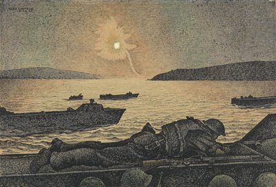 Niemiecka flara idzie w górę autorstwa Alex Colville