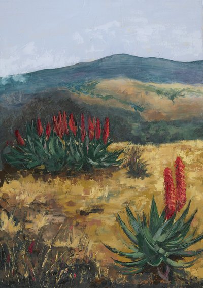Red Aloes Desert Hills autorstwa Alex Cornell