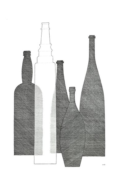 Butelki (Essolube) autorstwa Alex Dunn