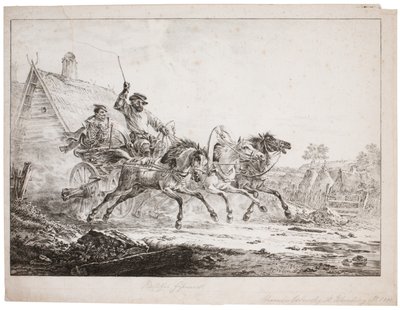 Pocztówka Trojka (kamień) autorstwa after Alexander Orlowski