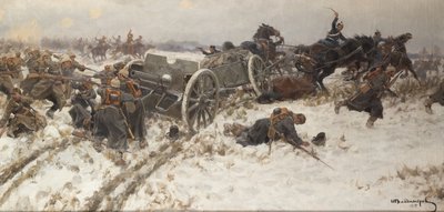 Potyczka wojskowa, 1915 autorstwa Alexander Alexeyevich Alexeyev