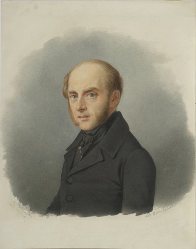 Portret hrabiego Siergieja Siemionowicza Uvarowa 1786-1855, początek lat 40. XIX wieku autorstwa Alexander Alexeyevich Vasilyevsky