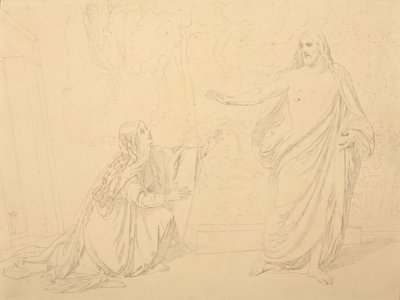 Noli me tangere, 1835 autorstwa Alexander Andreyevich Ivanov