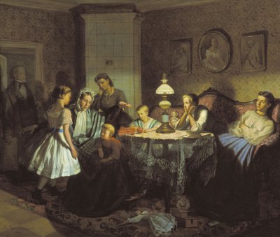 Bajki babci, 1866 autorstwa Alexander Andreyevich Krasnoselsky