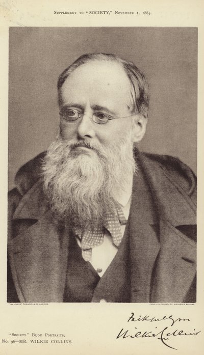 Portret Wilkie Collins autorstwa Alexander Bassano