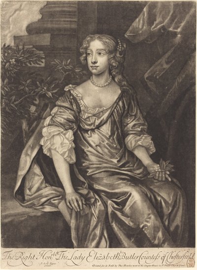 Szanowna Pani Elżbieta Butler, hrabina Chesterfield autorstwa Alexander Browne after Sir Peter Lely