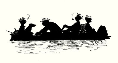 Ilustracja do We Trzech i Troddles (litografia) autorstwa Alexander Carruthers Gould