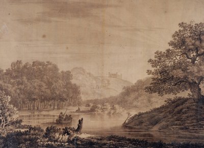 Włoski krajobraz autorstwa Alexander Cozens
