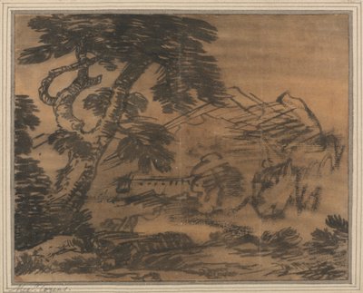 Árvore e Distant Hillspolish autorstwa Alexander Cozens