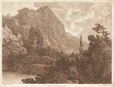 Drugi rysunek wykonany z tej samej plamy autorstwa Alexander Cozens and William Pether