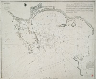 Mapa portu Point de Galle. Przebadany w styczniu i marcu 1800 r. przez kapitana Davida Inverarity. Któremu ta tablica jest podpisana przez jego najbardziej zobowiązanego A. Dalrymple