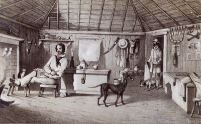 Pierwszy dom Squattera, ok. 1847 r. autorstwa Alexander Denistoun Lang